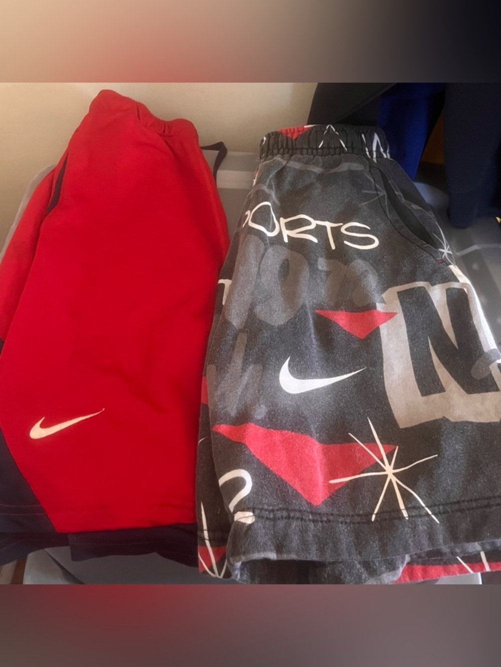 2 y2k nike shorts bundle boston red sox mlb baseball aop b5 sweats bottoms sm